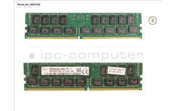 Fujitsu 16GB (1X16GB) 2RX4 DDR4-2400 R ECC pour Fujitsu Primergy CX2550 M2