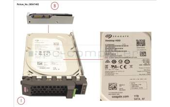 Fujitsu HD SATA 6G 1TB 7.2K HOT PL 3.5\'\' ECO pour Fujitsu Primergy TX1330 M4
