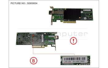 Fujitsu FC CTRL 8GBIT/S LPE1250 MMF LC LP pour Fujitsu Primergy RX2520 M1
