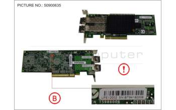 Fujitsu FC CTRL 8GBIT/S LPE12002 MMF LC LP pour Fujitsu Primergy RX2520 M1