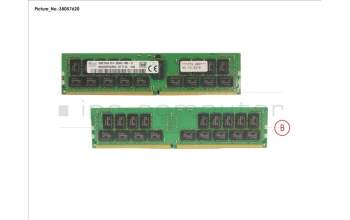Fujitsu 16GB (1X16GB) 2RX4 DDR4-2666 R ECC pour Fujitsu Primergy TX2550 M4