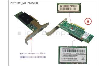 Fujitsu IB HCA 40GB 1 PORT QDR ENHANCED pour Fujitsu Primergy RX4770 M1