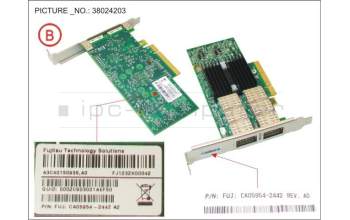 Fujitsu IB HCA 40GB 2 PORT QDR ENHANCED pour Fujitsu Primergy CX2550 M2