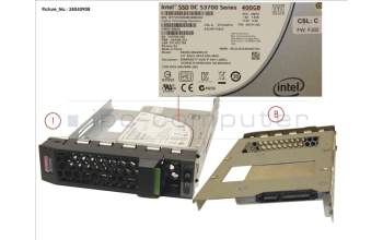 Fujitsu SSD SATA 6G 400GB MAIN 3.5\' H-P EP pour Fujitsu Primergy RX2520 M1