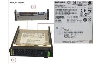 Fujitsu SSD SAS 12G 200GB MAIN 2.5\' H-P EP pour Fujitsu Primergy BX2560 M2