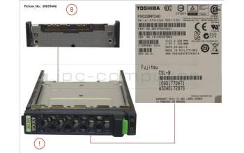 Fujitsu SSD SAS 12G 400GB MAIN 2.5\' H-P EP pour Fujitsu Primergy RX2540 M2