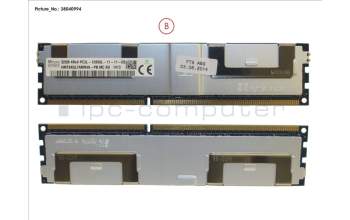 Fujitsu 32GB (1X32GB) 4RX4 L DDR3-1600 LR ECC pour Fujitsu Primergy RX4770 M1