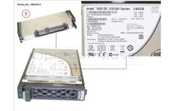 Fujitsu SSD SATA 6G 240GB READ-INTEN 2.5\' H-P EP pour Fujitsu Primergy CX2550 M2