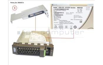 Fujitsu SSD SATA 6G 480GB READ-INTEN 3.5\' H-P EP pour Fujitsu Primergy RX2540 M2