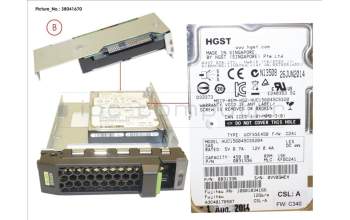 Fujitsu HD SAS 12G 450GB 15K HOT PL 3.5\' EP pour Fujitsu Primergy RX2510 M2