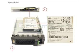 Fujitsu HD SAS 12G 900GB 15K HOT PL 3.5\' EP pour Fujitsu Primergy TX1330 M4