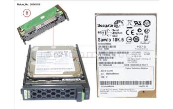 Fujitsu HD SAS 6G 900GB 10K HOT PL 2.5\' EP pour Fujitsu Primergy RX2560 M1