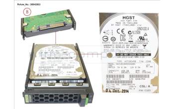 Fujitsu HD SAS 12G 450GB 10K 512E HOT PL 2.5\' EP pour Fujitsu Primergy TX2550 M4