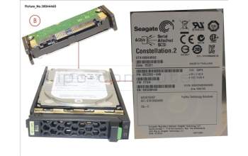 Fujitsu HD SAS 6G 1TB 7.2K HOT PL 2.5\' BC pour Fujitsu Primergy RX2560 M1
