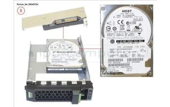 Fujitsu HD SAS 12G 600GB 10K 512N HOT PL 3.5\' EP pour Fujitsu Primergy TX2550 M4