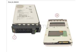 Fujitsu HD SAS 12G 14TB 7.2K 512E HOT PL 3.5\" BC pour Fujitsu Primergy RX2530 M5