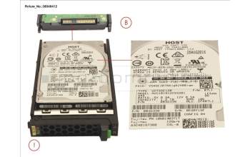 Fujitsu HD SAS 12G 1.2TB 10K 512N SED H-PL 2.5\' pour Fujitsu Primergy RX2530 M4