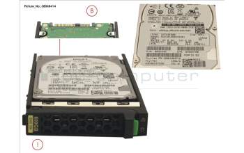 Fujitsu HD SAS 12G 600GB 10K 512N SED H-PL 2.5\' pour Fujitsu Primergy RX2530 M4