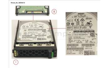 Fujitsu HD SAS 12G 1.8TB 10K 512E SED H-PL 2.5\' pour Fujitsu Primergy RX4770 M4