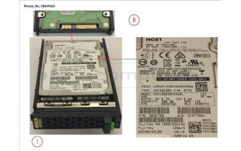 Fujitsu HD SAS 12G 300GB 15K 512N SED H-PL 2.5\' pour Fujitsu Primergy RX1330 M2