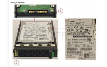 Fujitsu HD SAS 12G 600GB 15K 512N SED H-PL 2.5\' pour Fujitsu Primergy CX2550 M2
