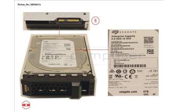 Fujitsu HD SAS 12G 6TB 7.2K 512E SED H-PL 3.5\' pour Fujitsu Primergy RX2530 M5