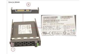 Fujitsu SSD SATA 6G 480GB MLC HP SFF EP MAIN 3.6 pour Fujitsu Primergy RX2560 M2