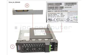 Fujitsu SSD SATA 6G 120GB MIXED-USE 3.5\' H-P EP pour Fujitsu Primergy RX1330 M2