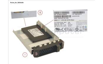 Fujitsu SSD SATA 6G 1.92TB MIXED-USE 3.5\' H-P EP pour Fujitsu Primergy RX2540 M2