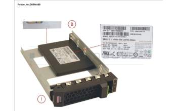 Fujitsu SSD SATA 6G 480GB MIXED-USE 3.5\' H-P EP pour Fujitsu Primergy RX2560 M2