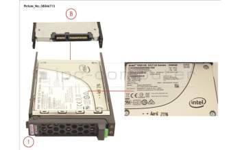 Fujitsu SSD SATA 6G 200GB WRITE-INT. 2.5\' H-P EP pour Fujitsu Primergy RX1330 M2