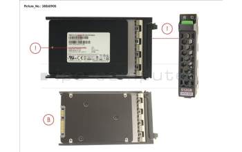 Fujitsu SSD SATA 6G 512GB CLIENTEDITION 2.5\' H-P pour Fujitsu Primergy TX1320 M3