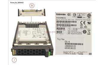 Fujitsu SSD SAS 12G 400GB WRITE-INT. 2.5\' H-P EP pour Fujitsu Primergy TX2550 M4
