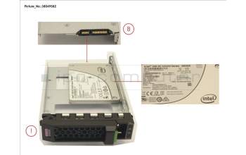 Fujitsu SSD SATA 6G 800GB READ-INT. 3.5\' H-P EP pour Fujitsu Primergy RX2530 M5