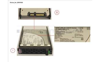 Fujitsu SSD SATA 6G 1.6TB READ-INT. 2.5\' H-P EP pour Fujitsu Primergy TX2550 M4