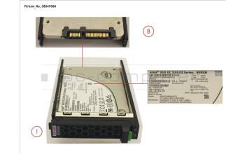 Fujitsu SSD SATA 6G 800GB READ-INT. 2.5\' H-P EP pour Fujitsu Primergy TX2550 M4