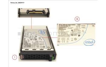 Fujitsu SSD PCIE3 1TB READ-INT. 2.5\' H-P LP pour Fujitsu Primergy RX1330 M4