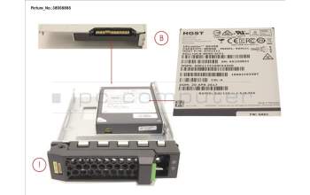 Fujitsu SSD SAS 12G 800GB MIXED-USE 3.5\' H-P EP pour Fujitsu Primergy RX2530 M4