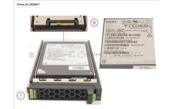 Fujitsu SSD SAS 12G 800GB MIXED-USE 2.5\' H-P EP pour Fujitsu Primergy TX255 M5