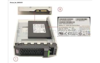 Fujitsu SSD SATA 6G 240GB MIXED-USE 3.5\' H-P EP pour Fujitsu Primergy RX1330 M4