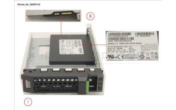 Fujitsu SSD SATA 6G 480GB MIXED-USE 3.5\' H-P EP pour Fujitsu Primergy TX255 M5