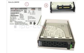 Fujitsu SSD SATA6G 240GB MIXED-USE 2.5\' HP S4600 pour Fujitsu Primergy RX4770 M3