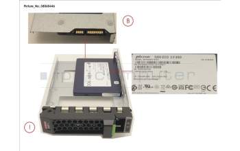 Fujitsu SSD SATA 6G 1.92TB READ-INT. 3.5\' H-P EP pour Fujitsu Primergy RX2530 M5