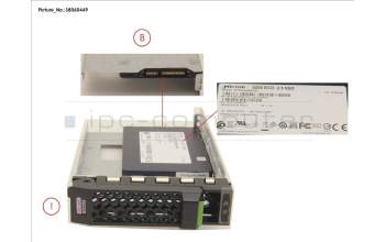 Fujitsu SSD SATA 6G 960GB READ-INT. 3.5\' H-P EP pour Fujitsu Primergy RX1330 M4