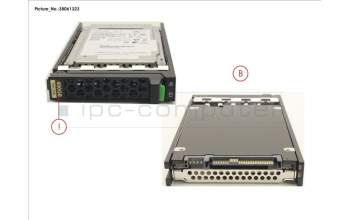 Fujitsu SSD SAS 12G 400GB WRITE-INT. 2.5\' H-P EP pour Fujitsu Primergy RX2540 M4