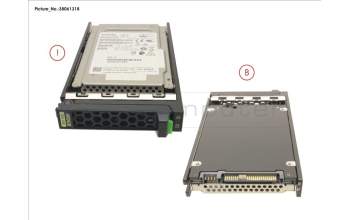 Fujitsu SSD SAS SED 12G 400GB WRITE-INT 2.5\' H-P pour Fujitsu Primergy RX2540 M4