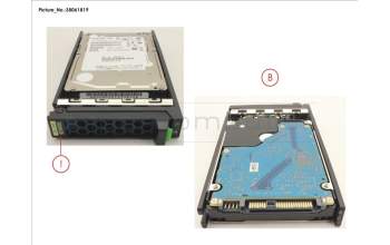 Fujitsu HD SAS 12G 300GB 15K HOT PL 2.5\" EP pour Fujitsu Primergy RX2530 M5