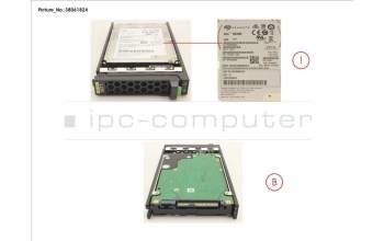 Fujitsu HD SAS 12G 1.2TB 10K 512N HOT PL 2.5\" EP pour Fujitsu Primergy TX255 M5