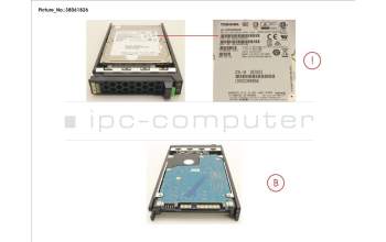 Fujitsu HD SAS 12G 600GB 10K 512N HOT PL 2.5\" EP pour Fujitsu Primergy RX2530 M5