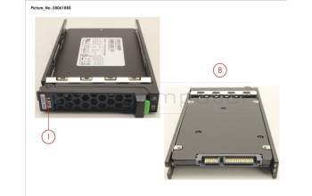 Fujitsu SSD SATA 6G 1.92TB READ-INT. 2.5\" PM883 pour Fujitsu Primergy RX2540 M4